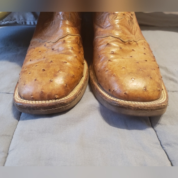 Lucchese Brown and Green Cowboy Boots - Picture 12 of 12